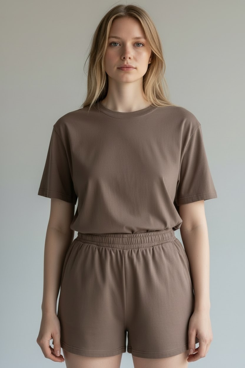 женская футболка,коричневая футболка женская,базовая футболка женская,футболки женская оверсайз,базовая футболка