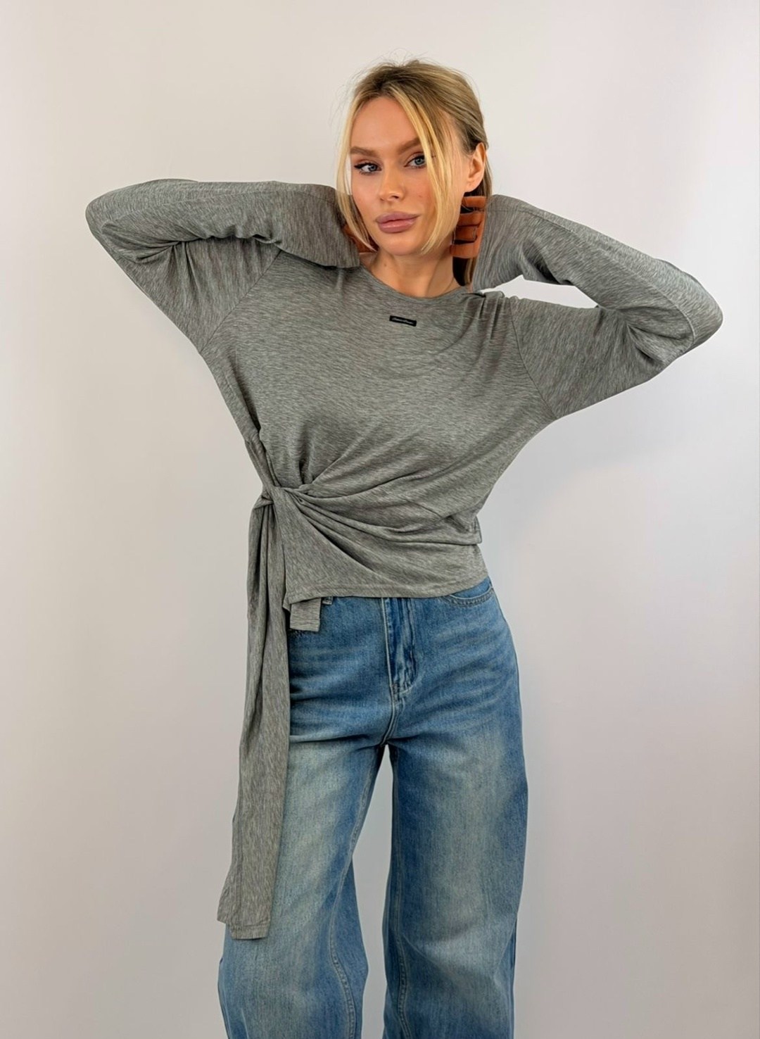 лонгслив с драпировкой,свитшот женская,лонгслив женские,стильный лонгслив,блузка женская