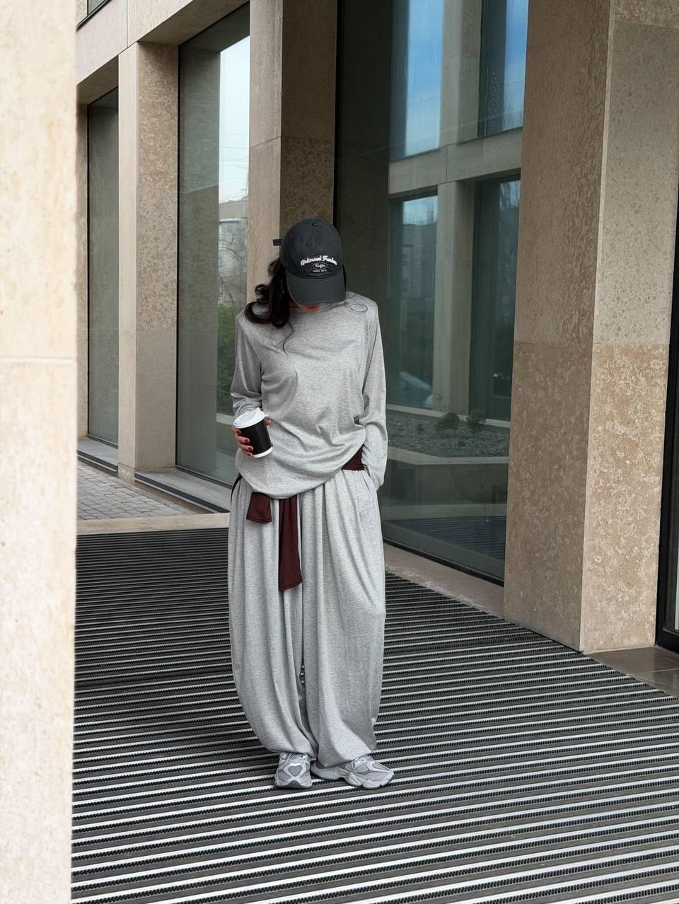 брючный костюм,трикотажные костюмы,модные брюки,широкие брюки,костюм с юбкой