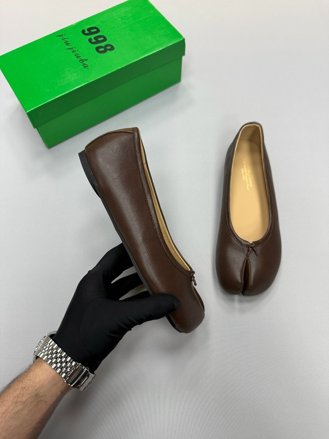 ,maison margiela tabi ballerinas,балетки,кожаные балетки,женские балетки