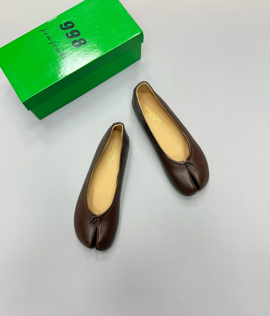 ,maison margiela tabi ballerinas,балетки,кожаные балетки,женские балетки