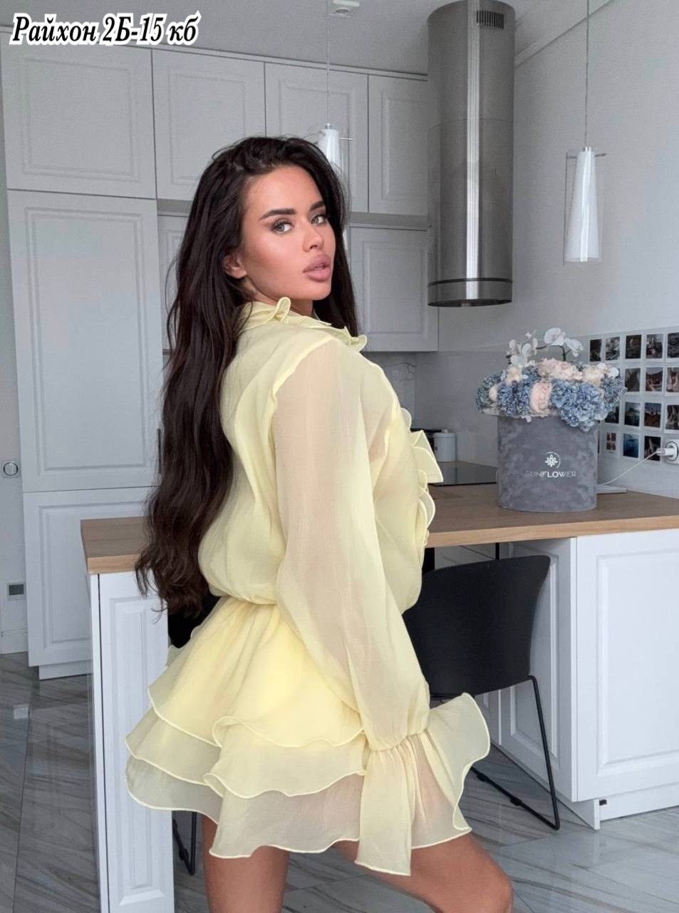 платье с рюшами,шифоновое платье с рюшами,платье с оборками,элегантная блузка,платье модное