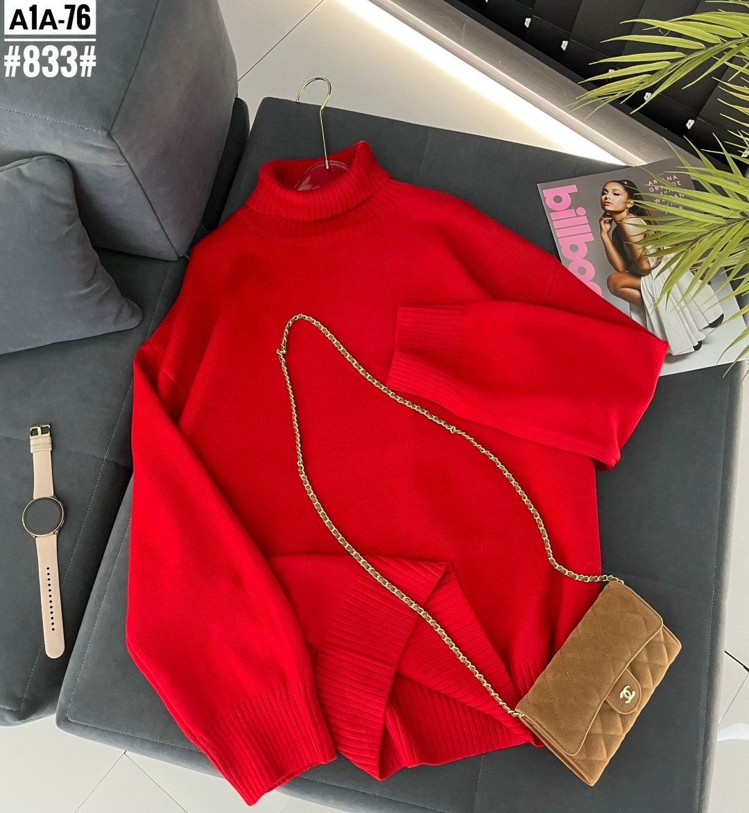 свитер женский длинный джемпер с горлом оверсайз bagira red,свитер женский,свитер,свитер с горлом вязаный зимний оверсайз кофта la mia nicole,джемпер женский