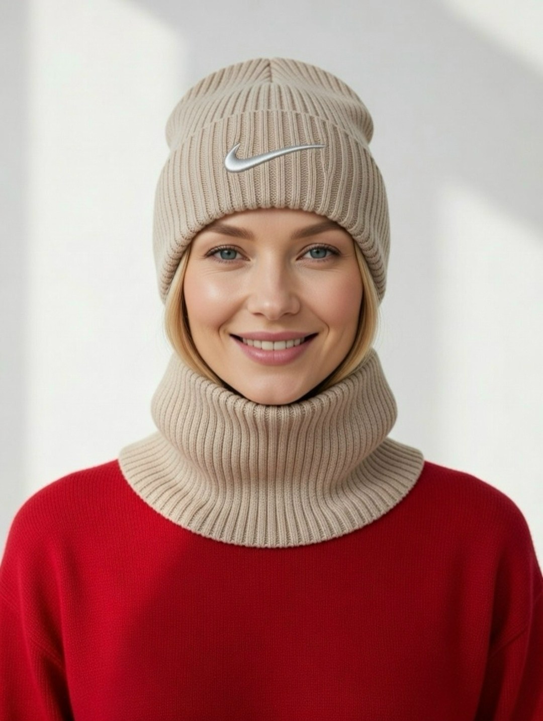 шапка и снуд,комплект шапка снуд,шапка бини,шапка со снудом женская комплект,шапка со снудом женская