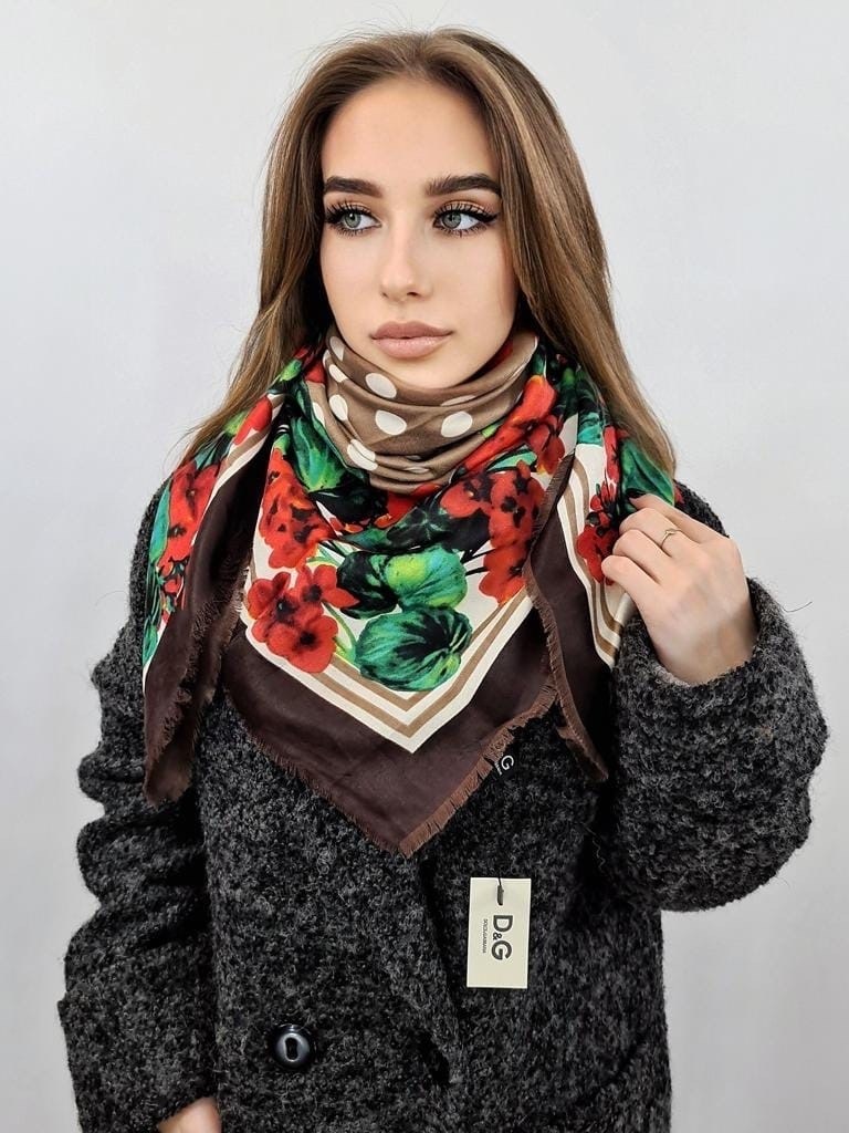 платок дольче габбана,шарф дольче габбана,принт дольче габбана,шарфы и платки,шарф женские