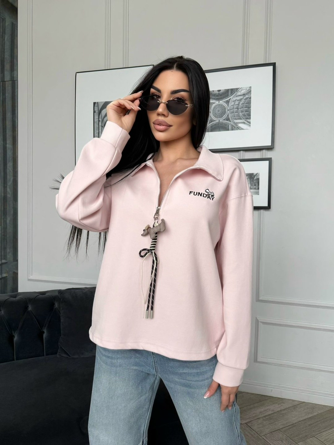 свитшот женская,свитшот с замком,женская кофта,женская блуза,розовый свитшот