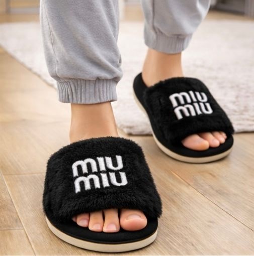 тапочки miu miu,тапочки домашние женские,тапочки меховые miu miu,тапки,домашние тапочки