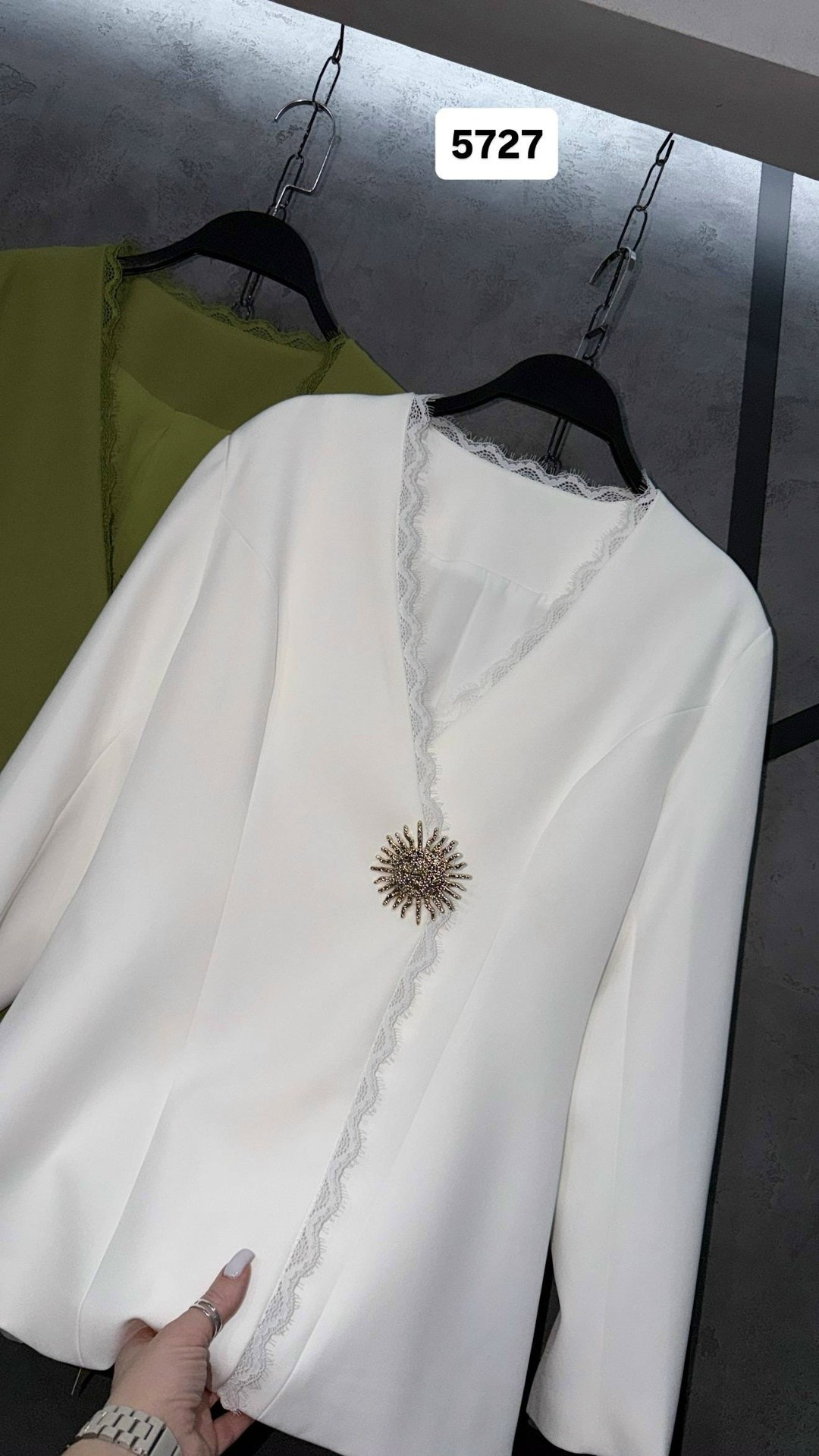 женский блейзер с длинным рукавом, элегантный белый блейзер с одним пуговицами и отделкой стразами,,женский костюм,пиджак,женский офисный блейзер с бусинами