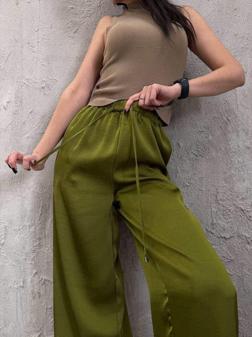 брюки палаццо,костюм бежевый,широкие брюки,женский костюм с брюками палаццо