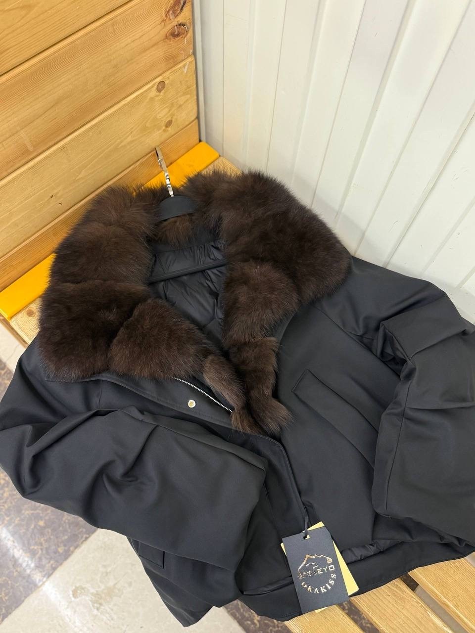 пуховик с натуральным мехом,куртка с мехом,женский пуховик,короткий пуховик,куртка женская с мехом