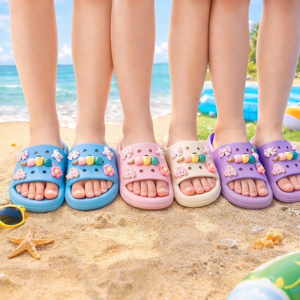 на кроксы джибитсы,летние тапочки,шлепанцы детские,тапочки для детей,кроксы детские