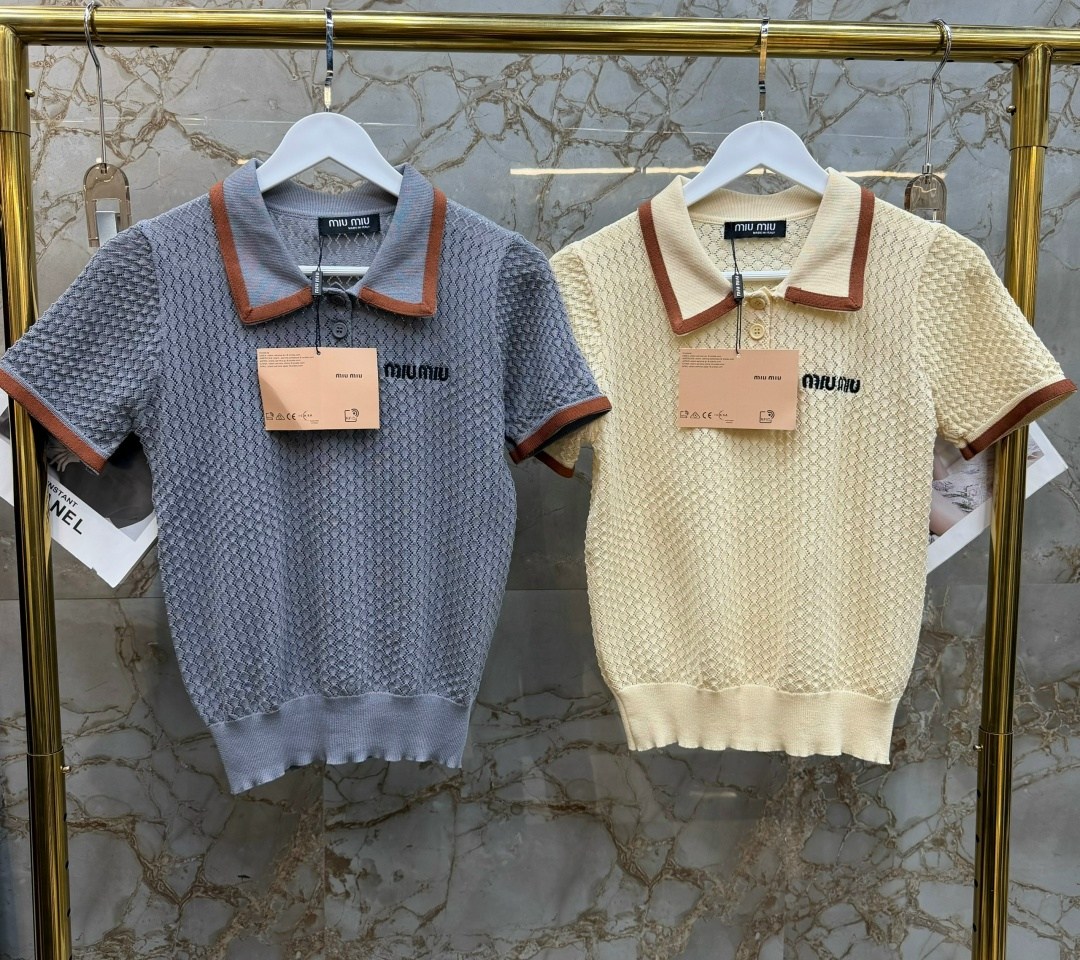 поло miu miu,женская кофта,кофта поло,брендовые вещи,женская кофточка