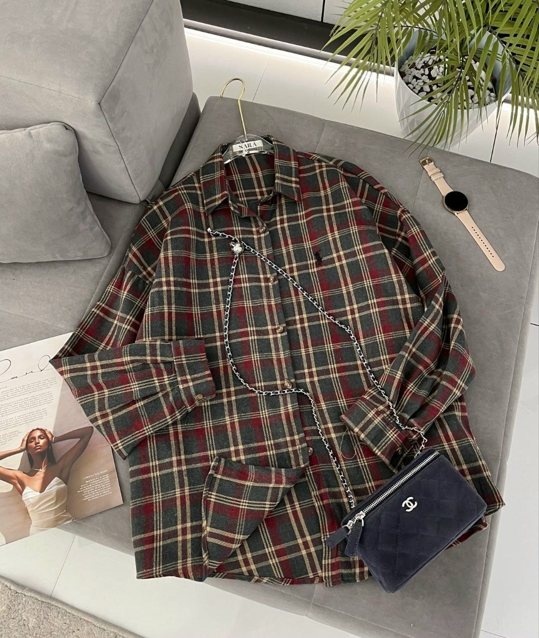 рубашка оверсайз в клетку betrendy wear,рубашка женская в клетку,рубашка женская оверсайз в клетку,рубашка в клетку,рубашка оверсайз в клетку удлиненная