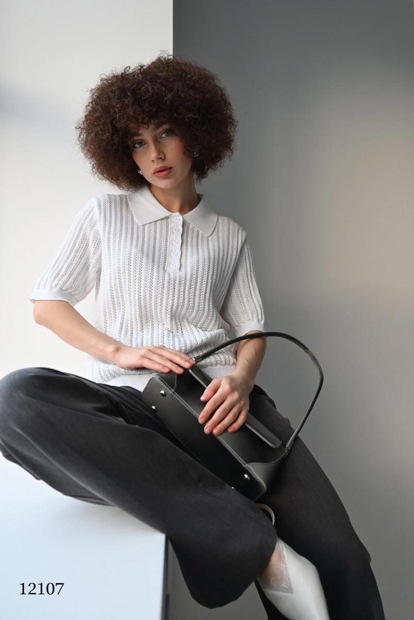 джемпер женский поло,женский джемпер,голубой джемпер,джемпер летний,джемпер