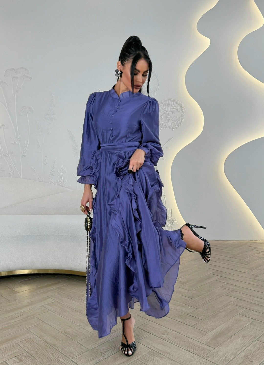 элегантное длинное платье,стильное платье,платье,женские длинные платья,шифоновое платье