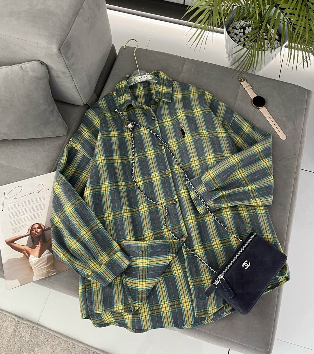 рубашка оверсайз в клетку betrendy wear,рубашка женская в клетку,рубашка женская оверсайз в клетку,рубашка в клетку,рубашка оверсайз в клетку удлиненная