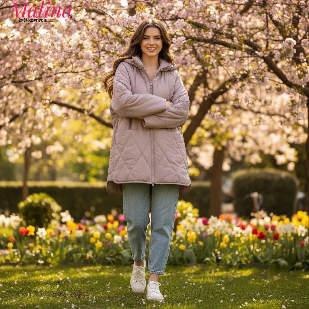женская демисезонная куртка,демисезонная куртка,куртка женская,куртка стеганая демисезонная с капюшоном больших размеров amalia&r,куртка