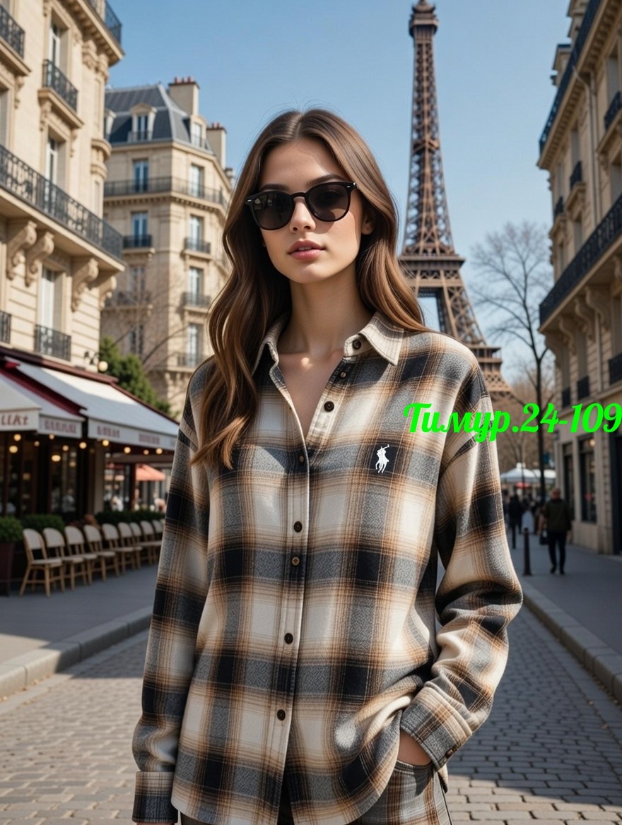 рубашка оверсайз женская в клетку утеплённая,рубашка в клетку женская,рубашка в клетку из плотной ткани,рубашка в клетку,рубашка в клетку оверсайз удлиненная u_soul_clo