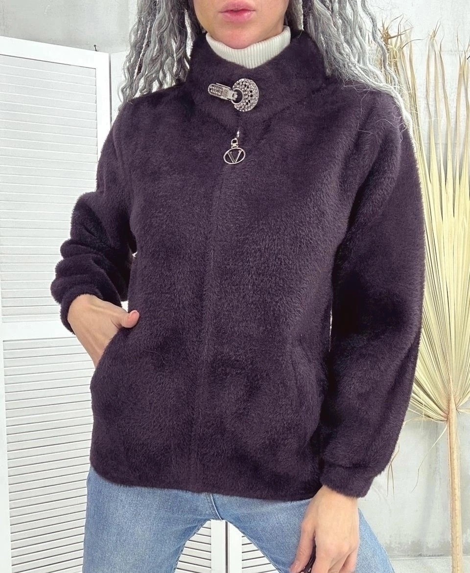 теплая кофта на молнии,куртка из альпаки,кардиган альпака,куртка альпака,теплая кофта