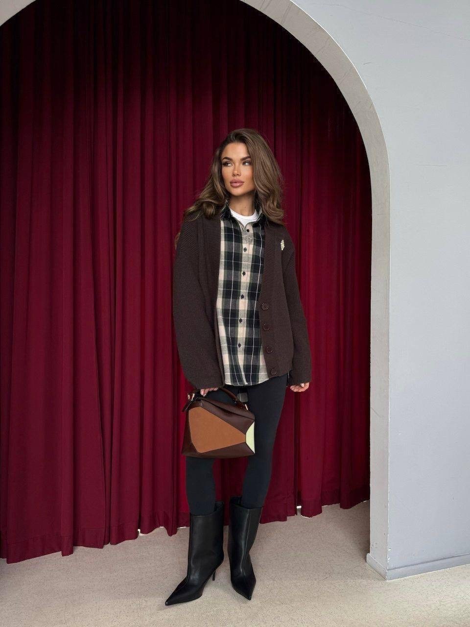 рубашка в клетку оверсайз со стразами perferita,рубашка в клетку оверсайз kinny,рубашка женская в клетку с отложным воротником,рубашка женская