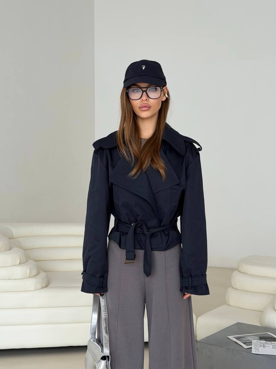 легкая куртка,полупальто,куртка женская,широкие брюки,косуха оверсайз