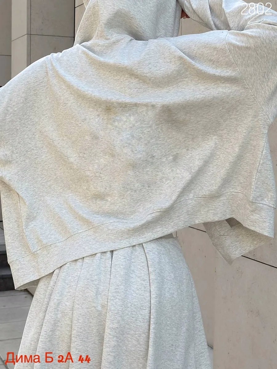 женский спортивный костюм с юбкой old money,толстовка женская,толстовка с капюшоном,женский костюм серый,спортивные костюмы