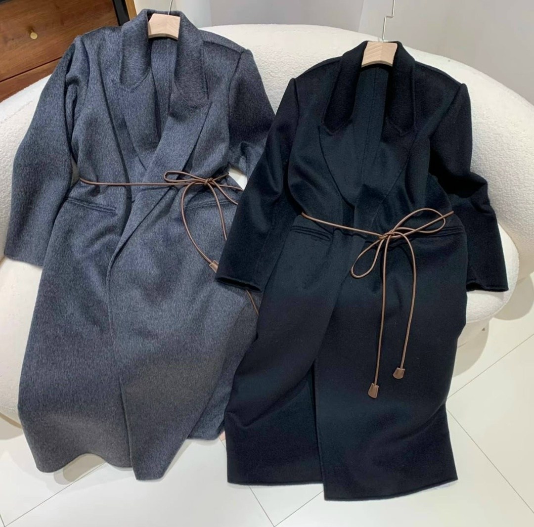 элегантное кашемировое пальто,шерстяное пальто,корейское элитное женское длинное шерстяное пальто,пальто с поясом,длинное пальто с поясом