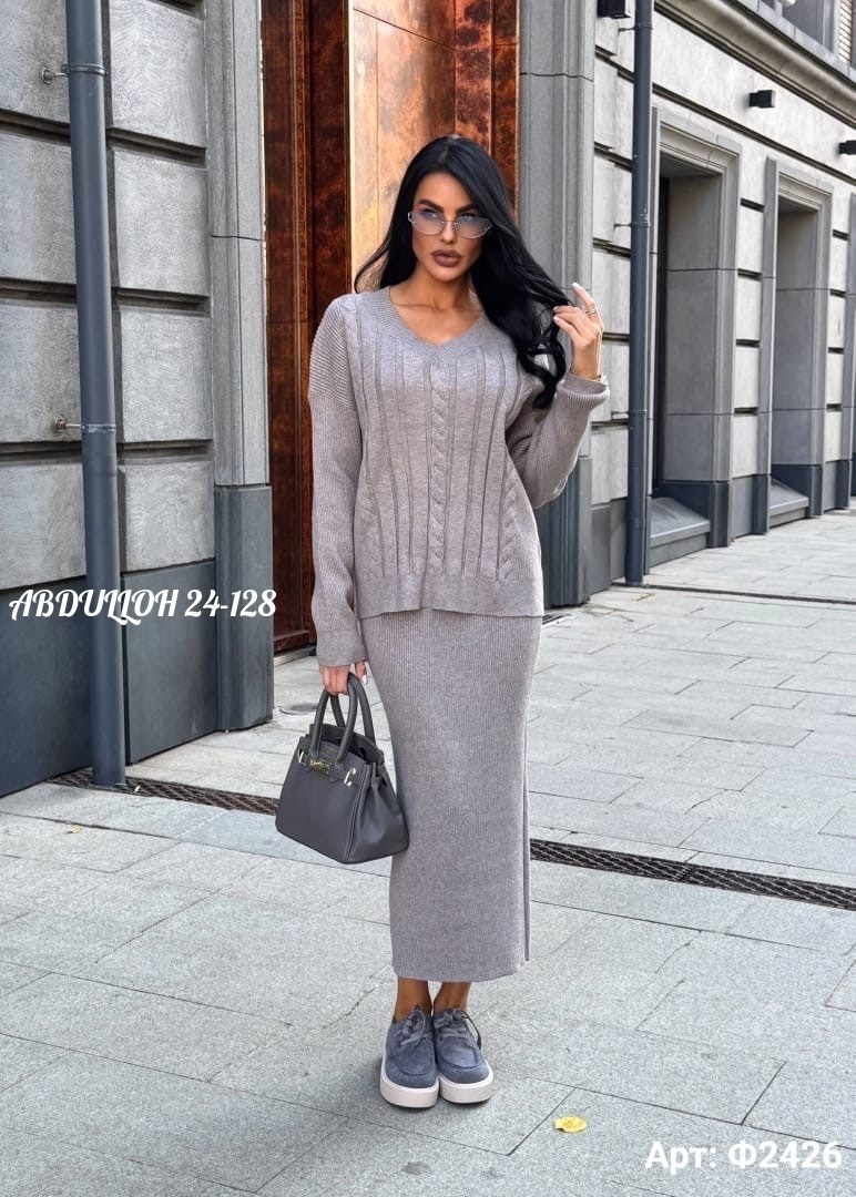 трикотажный костюм с юбкой,костюм с юбкой миди трикотажный,костюм теплый вязаный с юбкой delamax,вязаный костюм с юбкой,костюм с юбкой