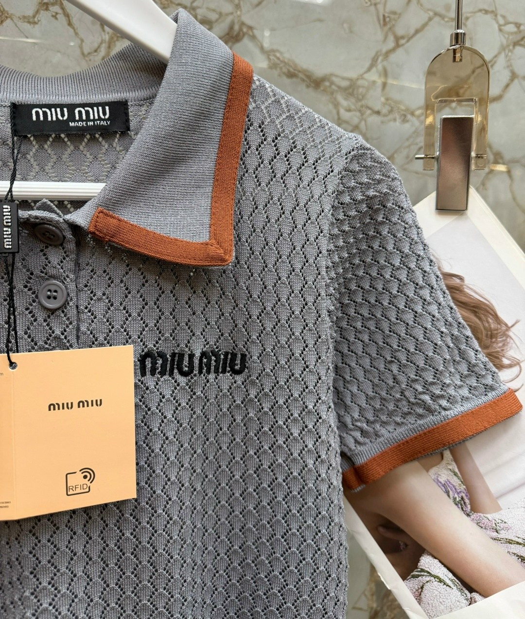 поло miu miu,женская кофта,кофта поло,брендовые вещи,женская кофточка