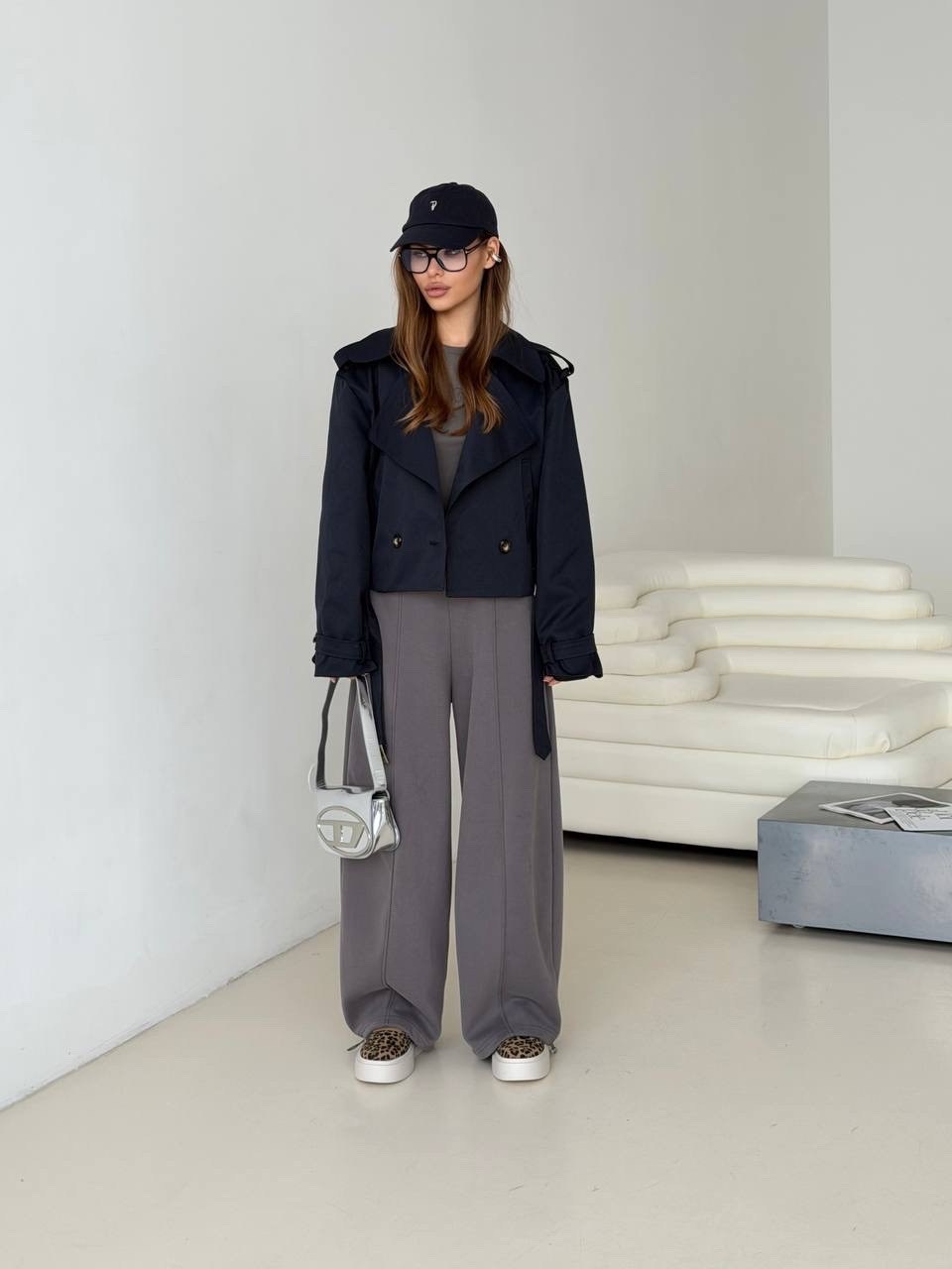 легкая куртка,полупальто,куртка женская,широкие брюки,косуха оверсайз