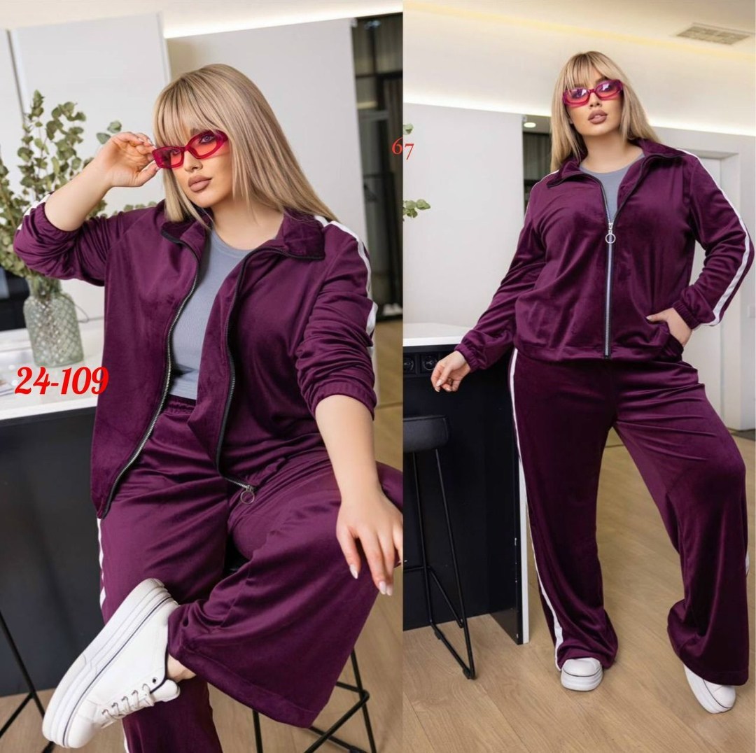 костюм спортивный,костюм велюровый больших размеров granat fashion,костюм велюр,велюровый спортивный костюм,велюровый костюм больших размеров ltmoda