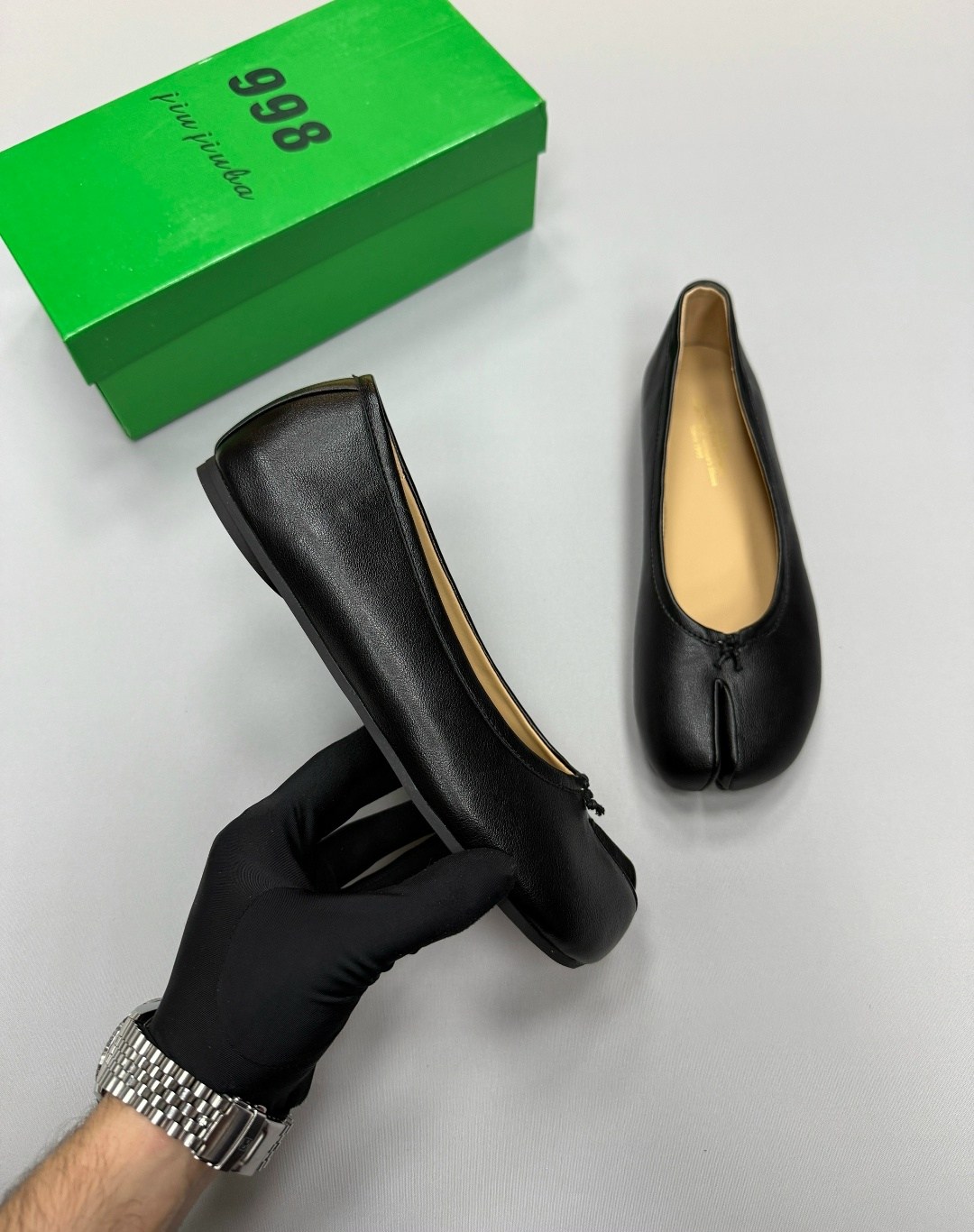 ,maison margiela tabi ballerinas,балетки,кожаные балетки,женские балетки