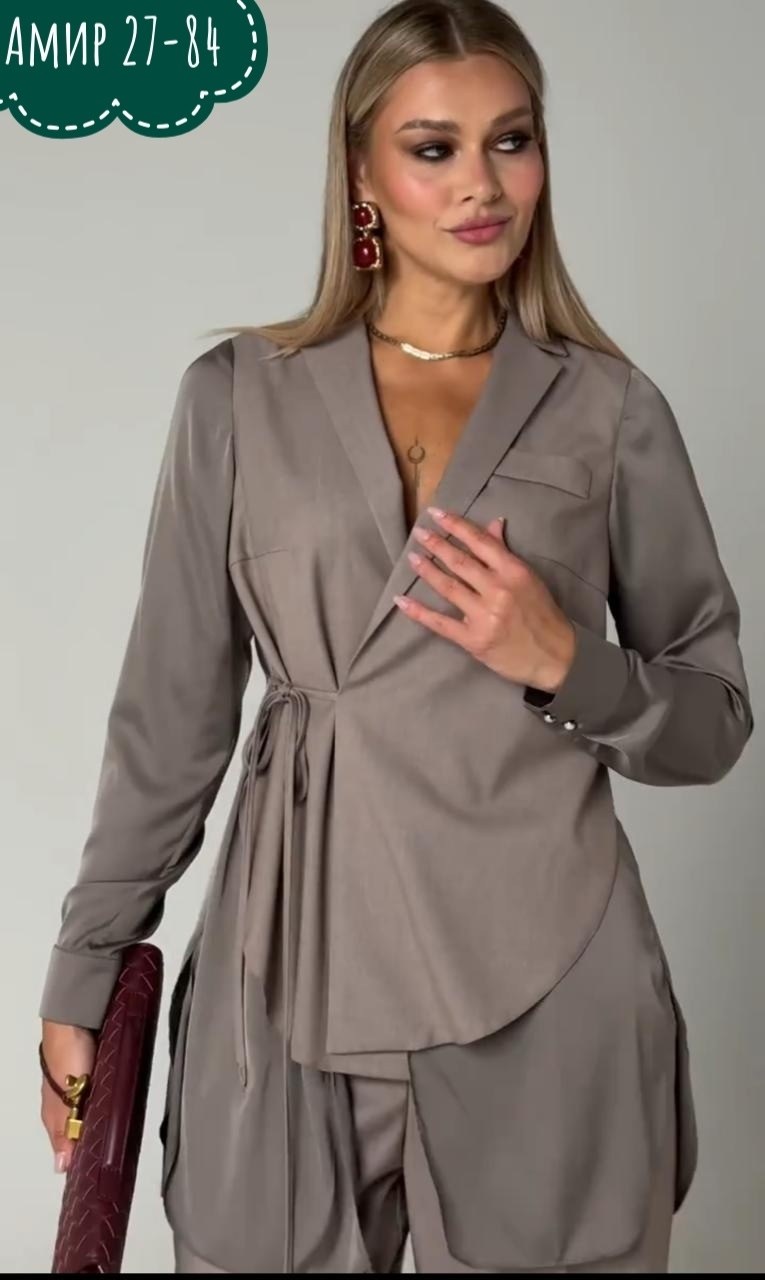 брючный костюм,женский брючный костюм,комплект брючный,костюм брючный 149 серый temper,костюм с брюками