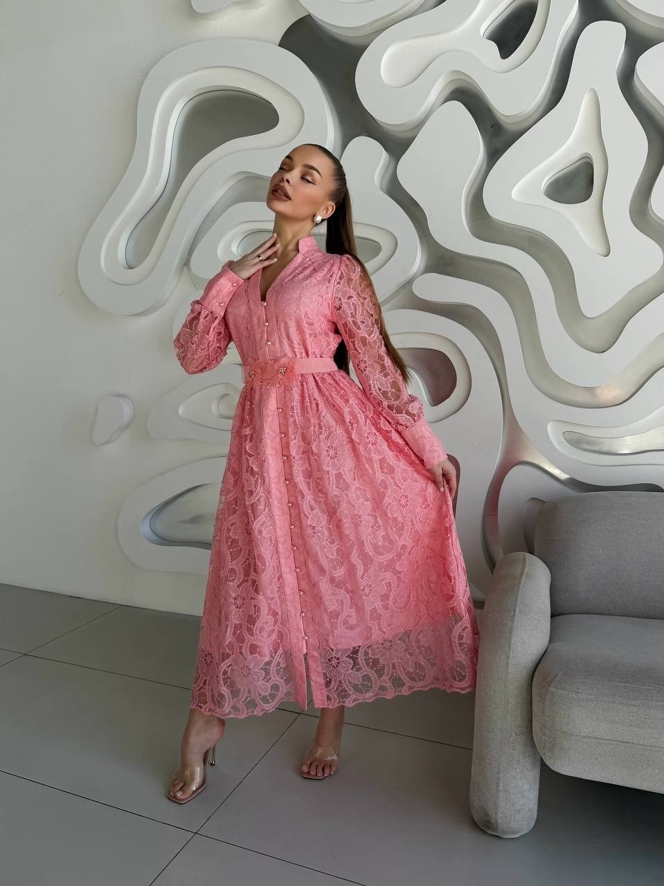 платье пудровое,модное платье,кружевное платье,платье,элегантное платье