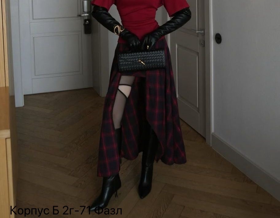 юбка в клетку,юбка,теплая юбка,юбка миди,модная юбка