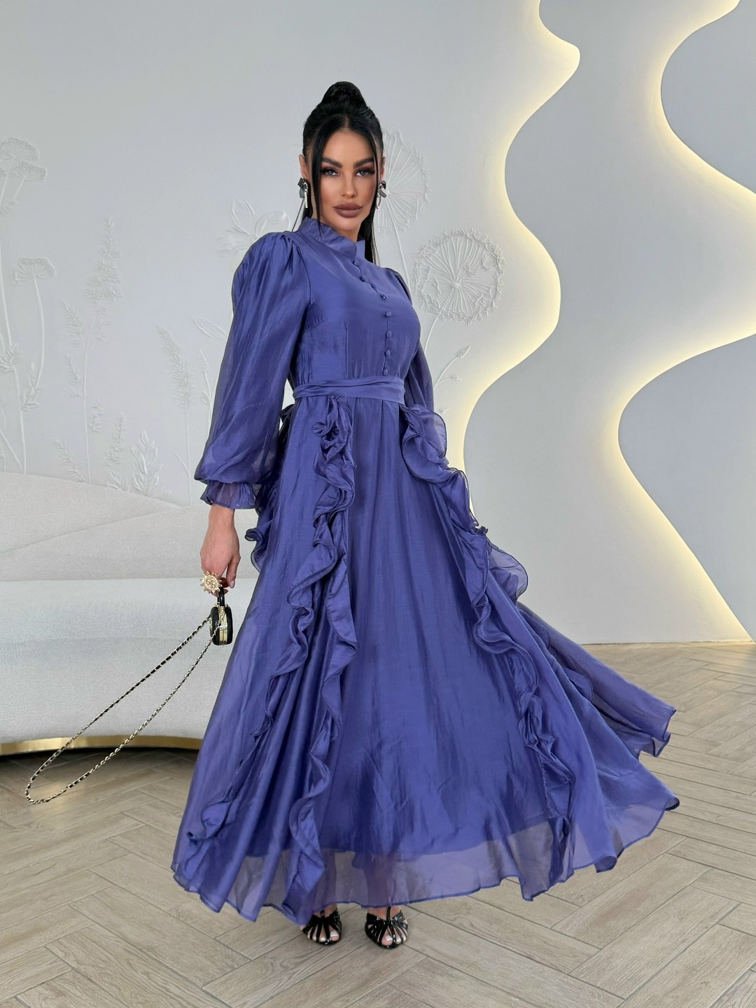 элегантное длинное платье,стильное платье,платье,женские длинные платья,шифоновое платье