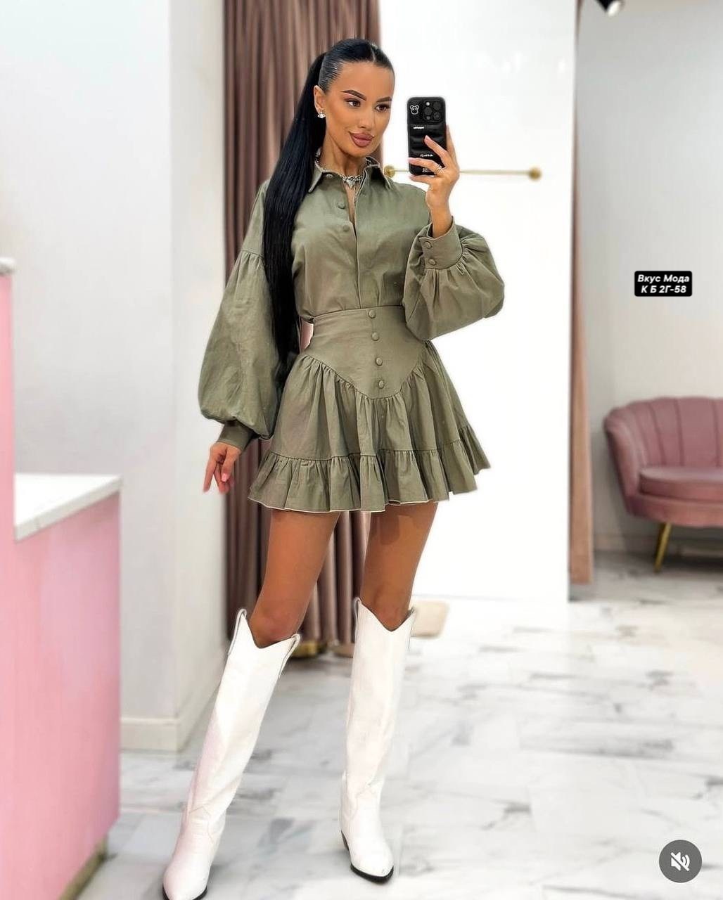 костюм рубашка и юбка in-a896t570,костюм женский с юбкой,костюм с юбкой,женский костюм