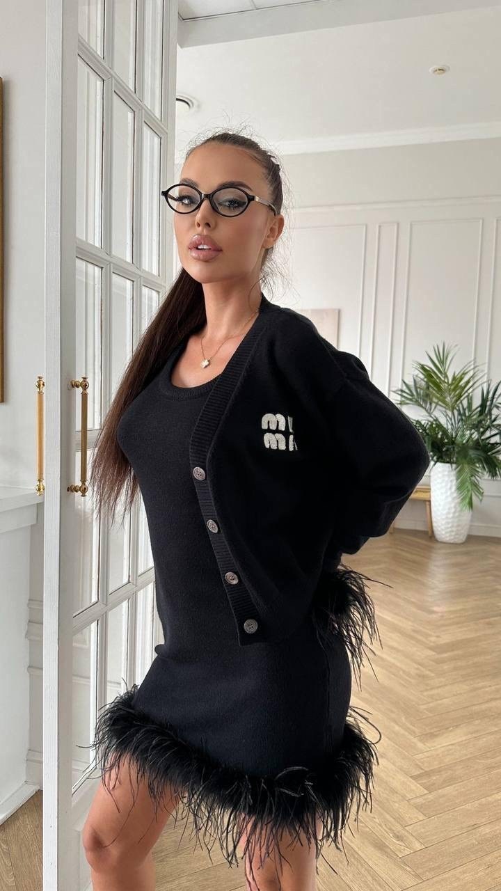 платье с перьями,короткое платье с перьями,женская кофта,женские костюмы