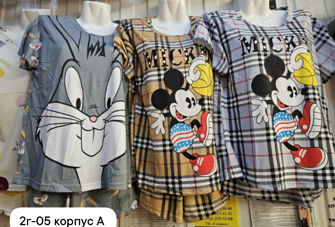 женские пижамы,женская пижама "багз банни" 44-46 размера,пижама спать,пижама с багз банни женская,пижама с шортами hivati