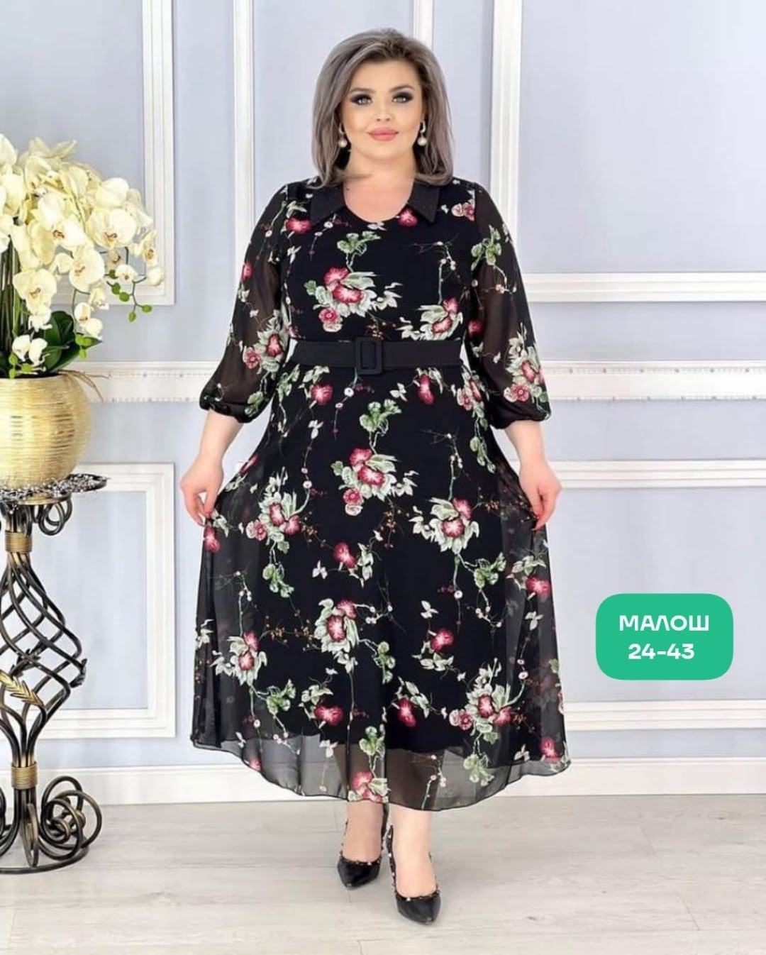 женское платье больших размеров,платье большие размеры,платье шифон,платье женские,платье вечернее