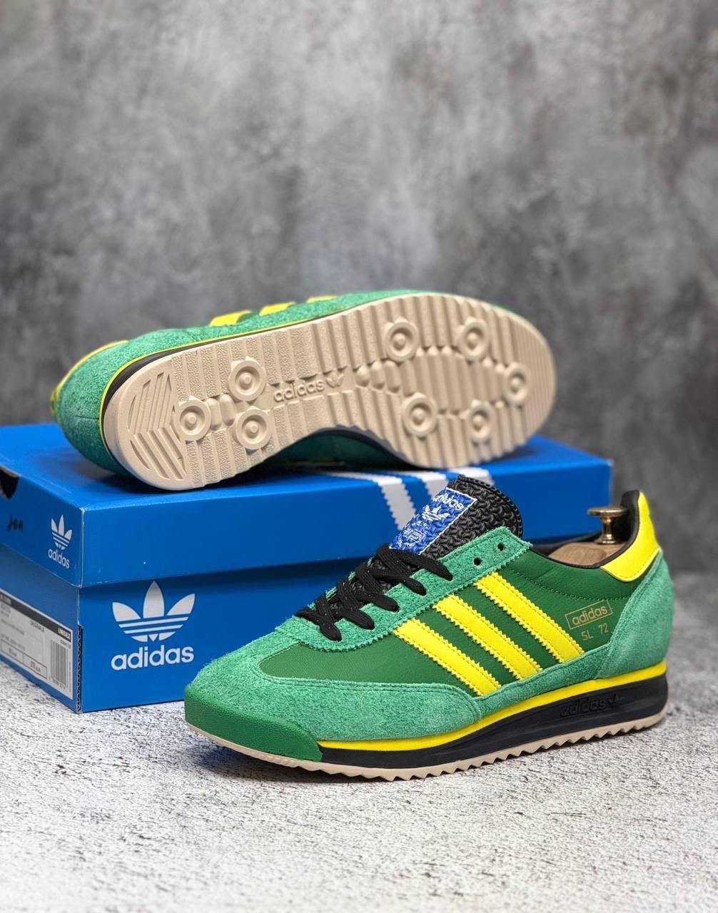 кроссовки adidas,кроссовки adidas originals sl72 retro sport в зеленом и желтом цвете,adidas originals кроссовки,повседневные кроссовки adidas originals sl72 retro sport в зеленом и желтом,зеленые кро
