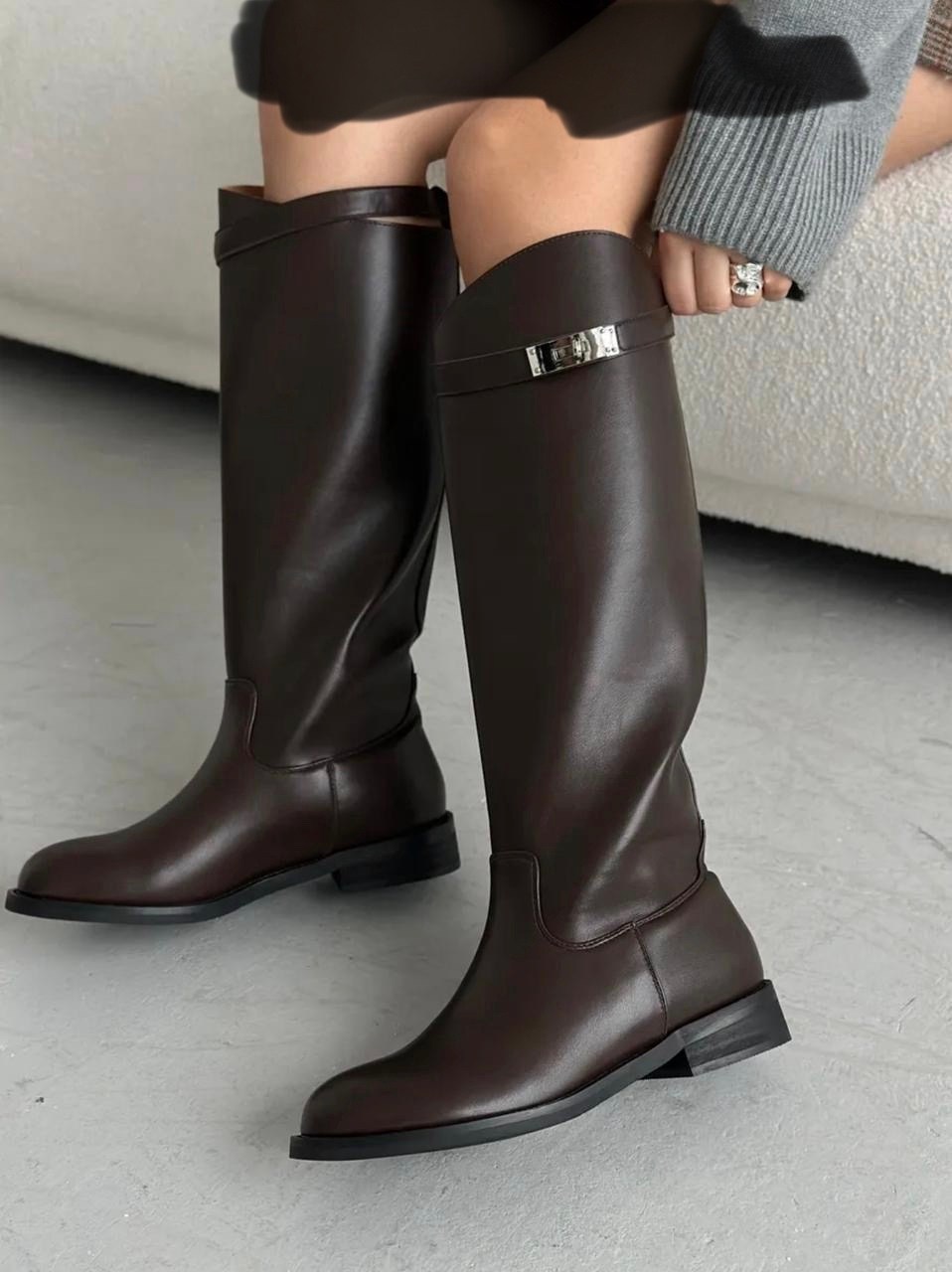 женские сапоги,сапоги hermes,сапоги трубы женские,сапоги трубы,милана сапоги женские