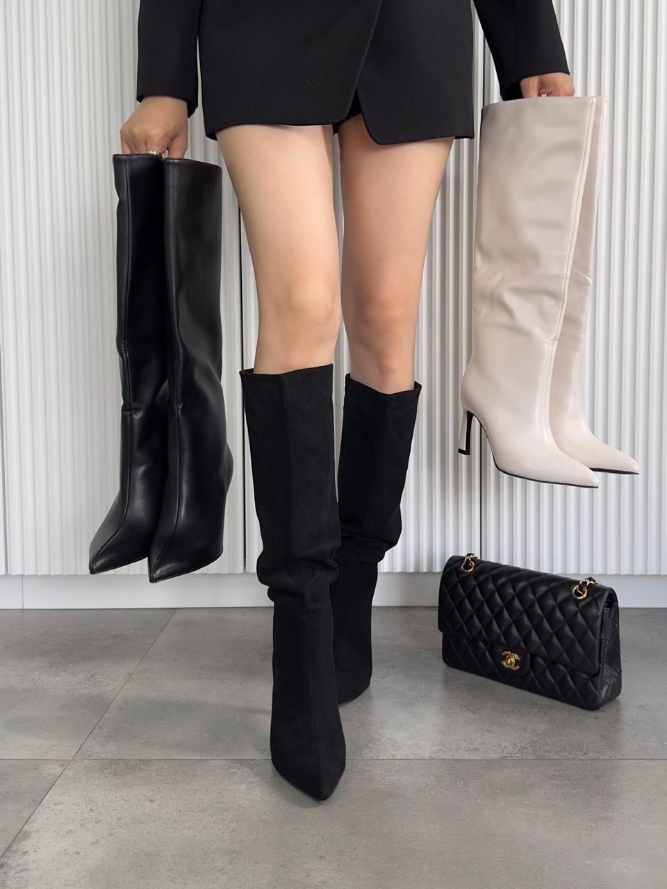 высокие сапоги,женские сапоги,белые сапоги,модные сапоги,сапоги женские высокие