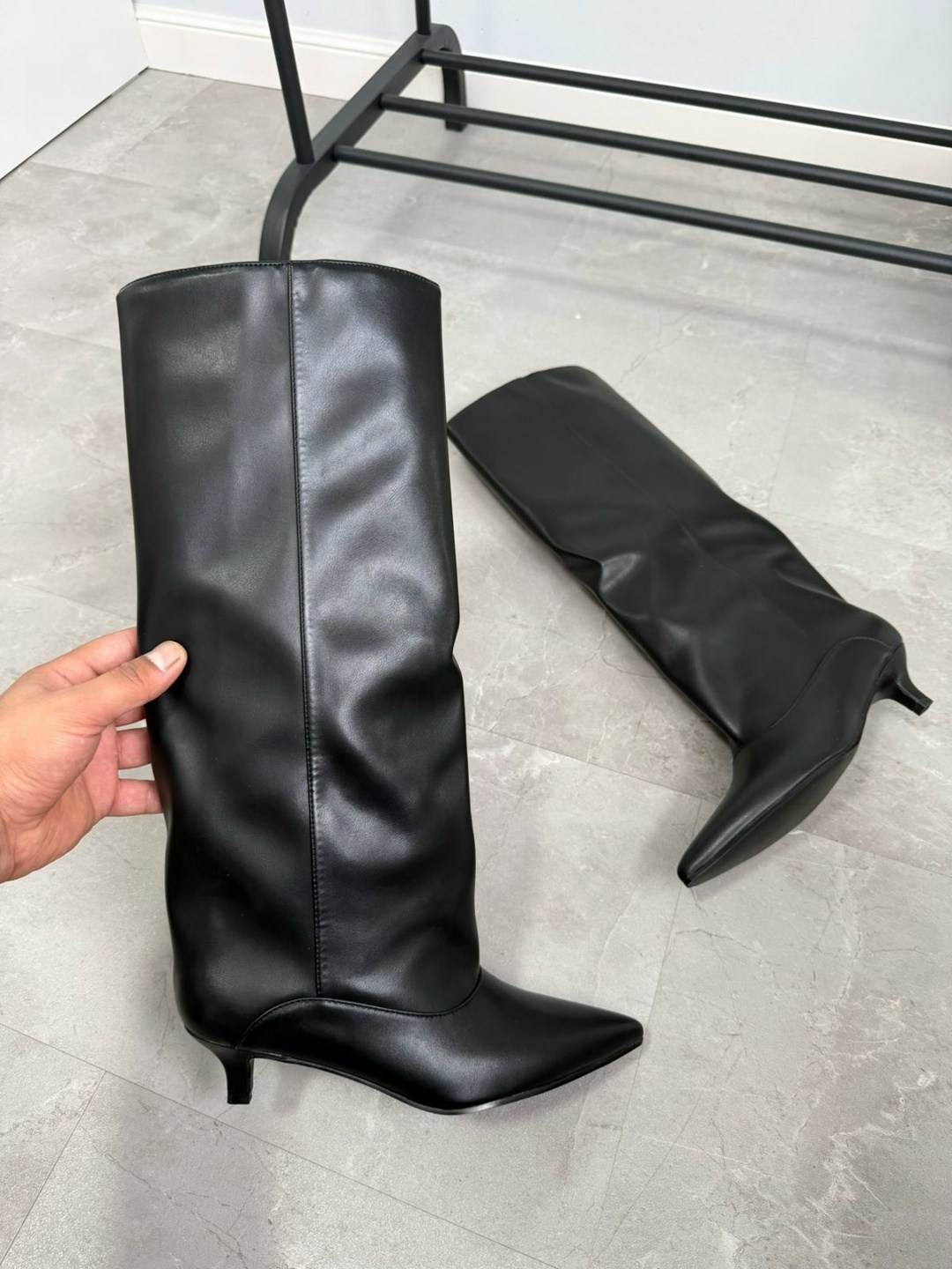 сапоги маскотт замшевые на каблуке,сапоги с отворотом на шпильке el monti,сапоги,замшевые сапоги,элегантные сапоги