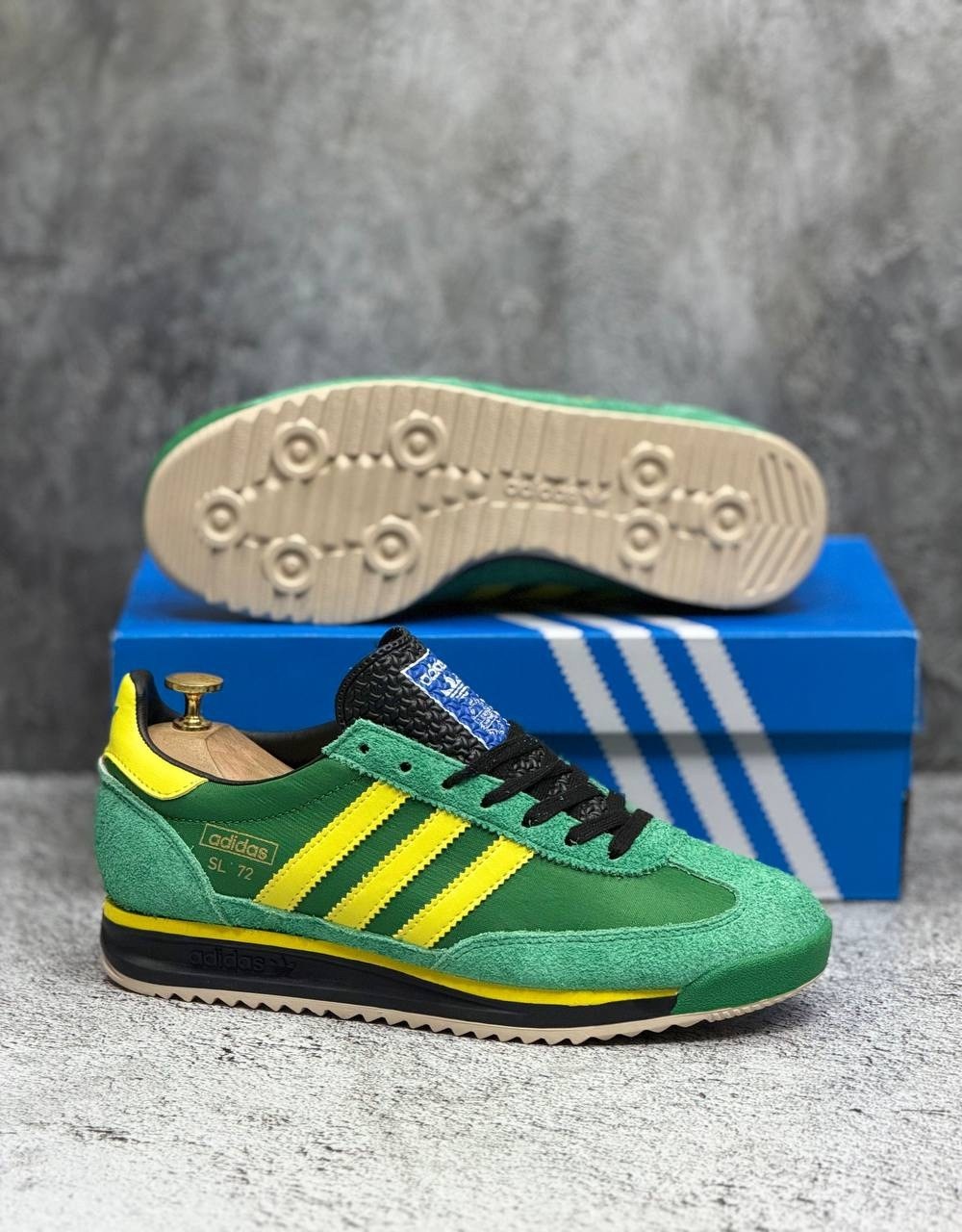 кроссовки adidas,кроссовки adidas originals sl72 retro sport в зеленом и желтом цвете,adidas originals кроссовки,повседневные кроссовки adidas originals sl72 retro sport в зеленом и желтом,зеленые кро
