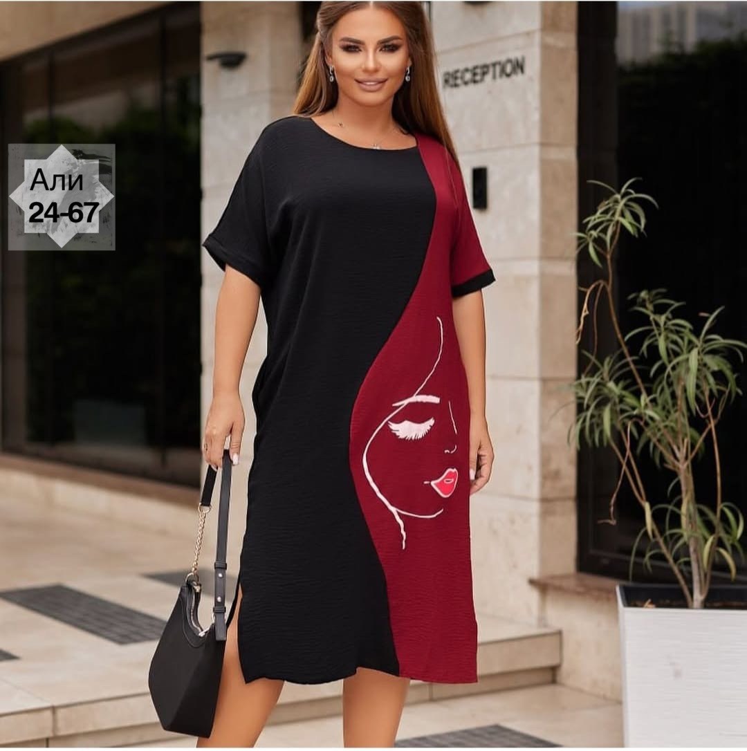 платье большие размеры,платье прямого кроя,платье модное,женское платье,платье