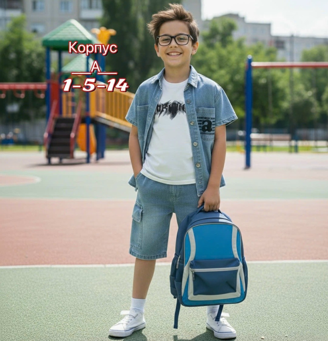школьник с рюкзаком,мальчик,одежда для детей,шорты джинсовые для мальчика,мальчик с рюкзаком