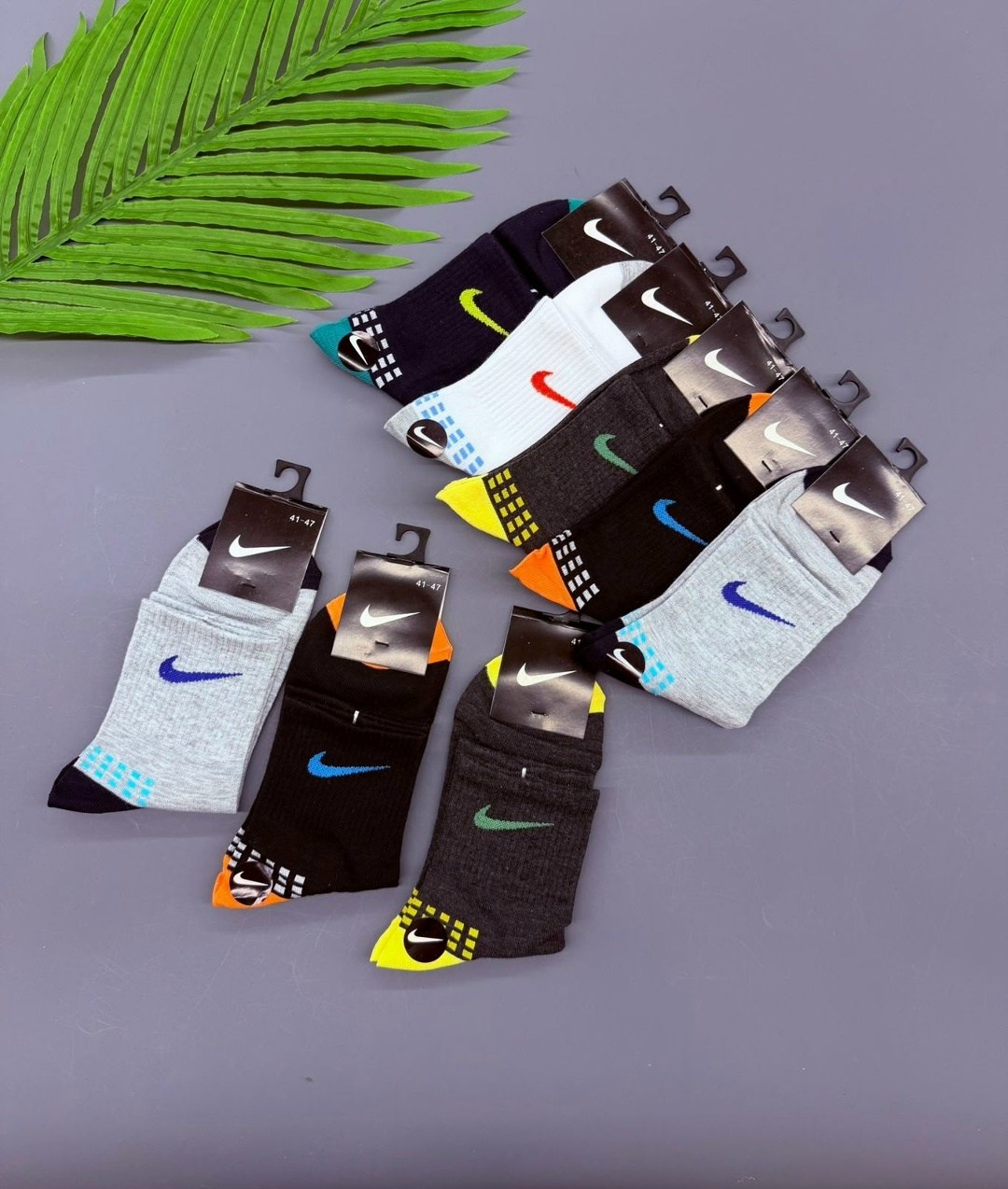 комплект носков nike,комплект носков мужских nike nop2_5 разноцветных 41-47,комплект носки мужские,носки мужские спортивные,мужские носки