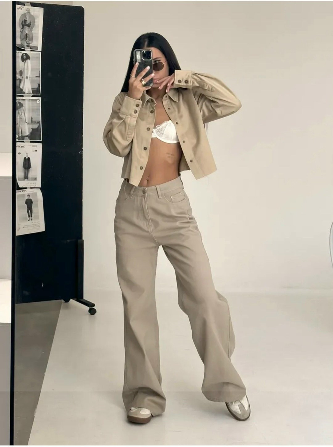 джинсы madmext бежевый,мода стиль,бежевые брюки,брюки стиль