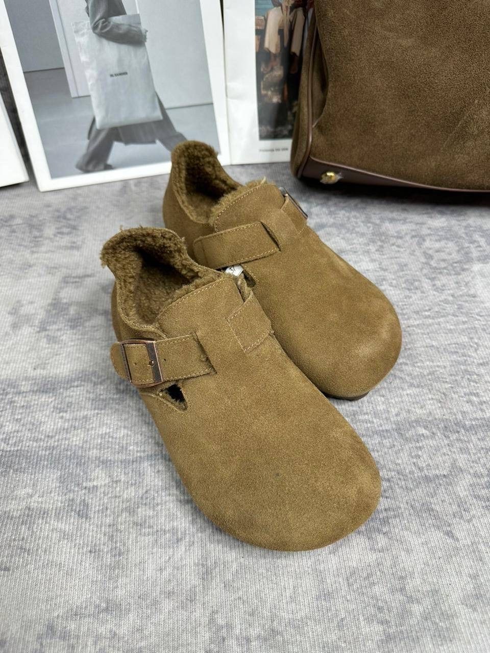 ,сабо birkenstock,биркеншток london,замшевые меховые биркенштоки лоферы lihome цвет бежевый,замшевые меховые биркенштоки лоферы lihome 259276438
